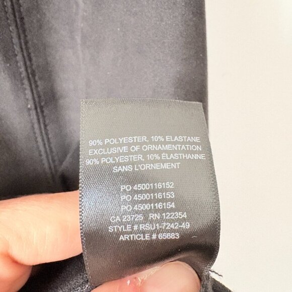 Aritzia Babaton Hopper Faux Suede Mini Skirt Black Size 12 - Picture 8 of 8